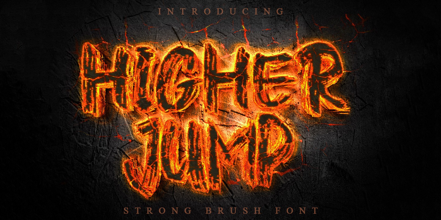 Beispiel einer Higher Jump-Schriftart #1